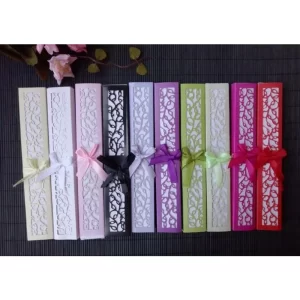 Luxurious Silk Fold Hand Fan, Elegant Laser-Cut Gift Box, Wedding Party Favors Gifts, 11 Colors,