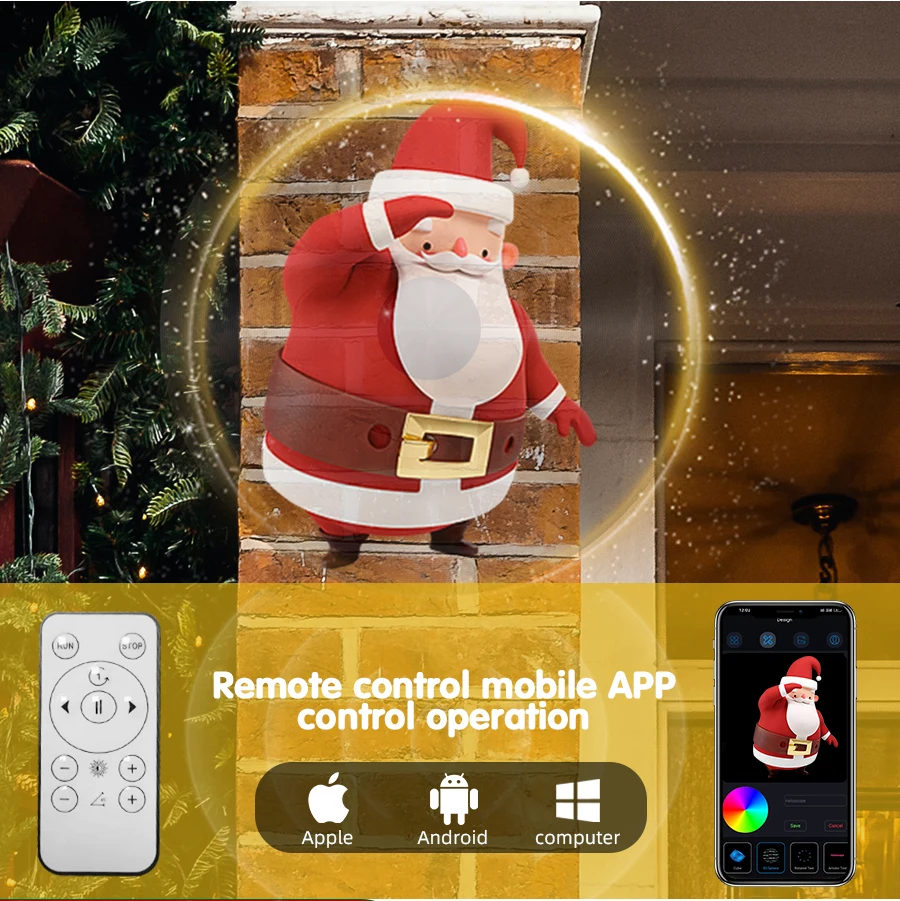 42CM Wifi 3D Hologram Projector Fan Remote Wifi Control 3d led projector Display Player Holographic Advertising Projector