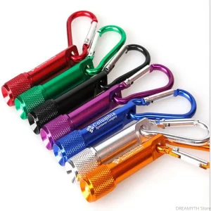 Customized LED Flashlight Key Ring, Mini Outdoor Torch, Logo Printing, Free Club, Promotional Gift, Party Gift, 100Pcs Lot